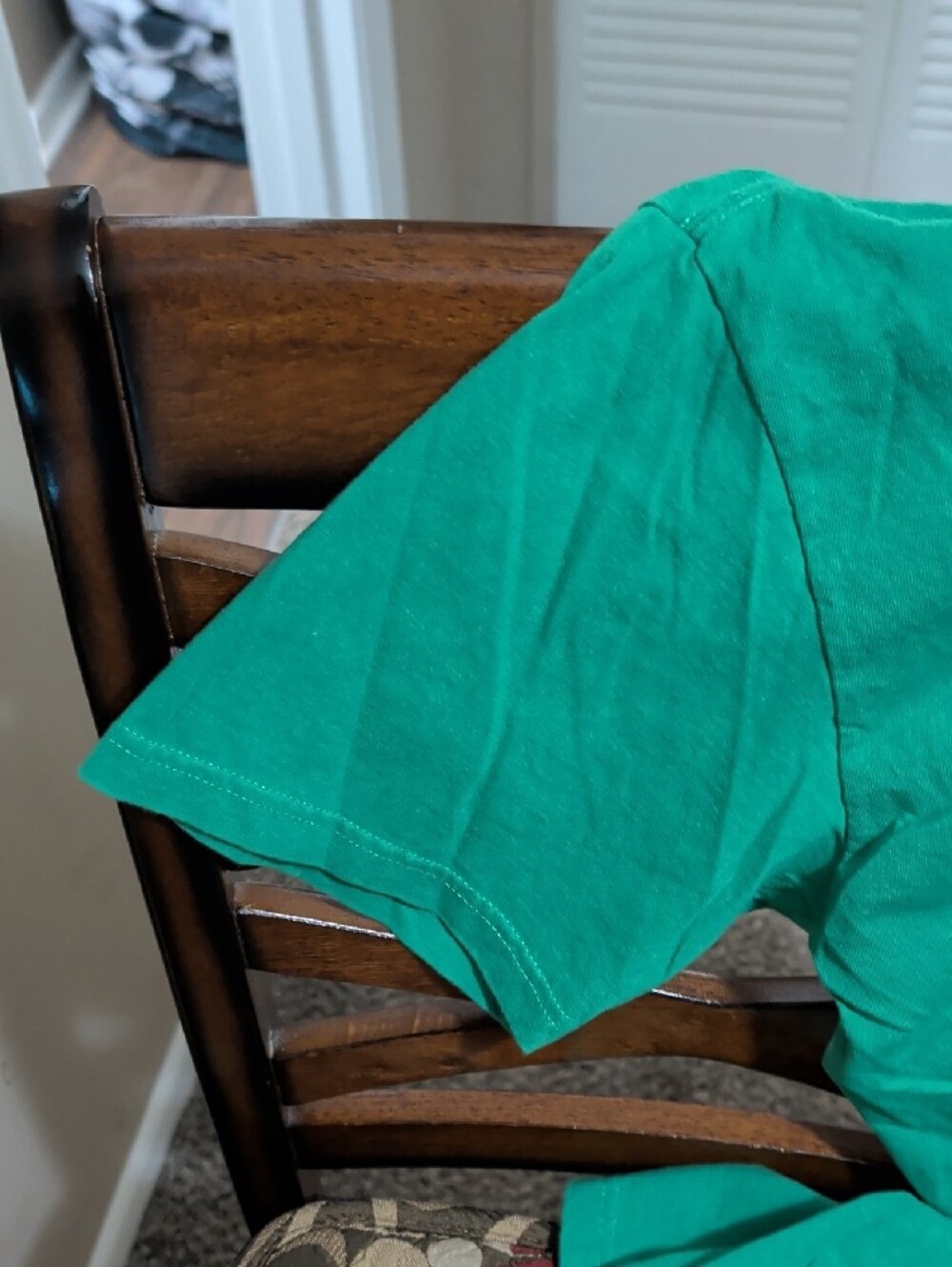 Supreme Green T-Shirt with Nun Graphic and Red Logo - Picture 3 of 7